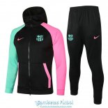 Barcelona Chaqueta Capucha Black + Pantalon 2020/2021