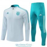 Bayern Munich Sudadera De Entrenamiento Suit Grey + Pantalon 2021/2022