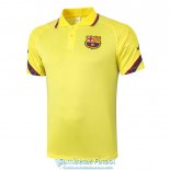 Camiseta Barcelona Polo Yellow 2020-2021