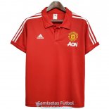 Camiseta Manchester United Polo Red White 2020-2021 Camiseta Manchester United Polo Red White 2020-2021