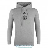 Manchester United Sudadera Capucha Grey 2020/2021 Manchester United Sudadera Capucha Grey 2020/2021