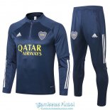 Boca Juniors Sudadera De Entrenamiento Navy + Pantalon 2020-2021