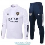 Boca Juniors Sudadera De Entrenamiento White + Pantalon 2020-2021