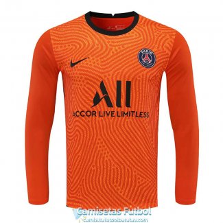 Camiseta Manga Larga PSG Portero Orange 2020/2021