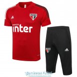 Sao Paulo FC Sudadera De Entrenamiento Red + Pantalon 2020-2021