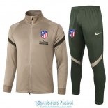 Atletico De Madrid Chaqueta Khaki + Pantalon 2020/2021