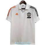 Camiseta Manchester United Polo Orange White Black 2020-2021 Camiseta Manchester United Polo Orange White Black 2020-2021