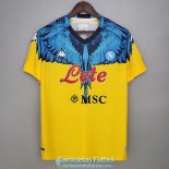 Camiseta Napoli Kappa x Marcelo Burlon Yellow 2021/2022