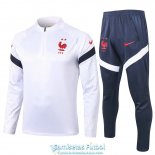 Francia Sudadera De Entrenamiento White + Pantalon 2020-2021