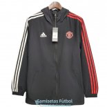 Manchester United Chaqueta Rompevientos Black 2020-2021 Manchester United Chaqueta Rompevientos Black 2020-2021