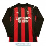 Camiseta Manga Larga AC Milan Primera Equipacion 2020-2021