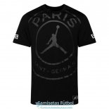 Camiseta PSG x Jordan Training Black Big Logo 2020-2021