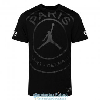 Camiseta PSG x Jordan Training Black Big Logo 2020-2021