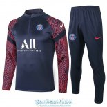 PSG Sudadera De Entrenamiento Navy + Pantalon 2020-2021