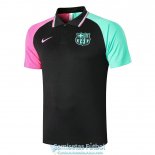 Camiseta Barcelona Polo Purple Black Green 2020-2021