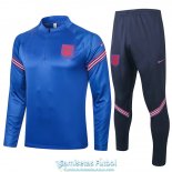 Inglaterra Sudadera De Entrenamiento Blue + Pantalon 2020-2021