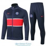 PSG Chaqueta Navy Red + Pantalon 2020-2021