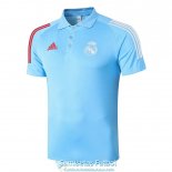 Camiseta Real Madrid Polo Blue 2020-2021