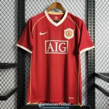Camiseta Manchester United Retro Primera Equipacion 2006 2007 Camiseta Manchester United Retro Primera Equipacion 2006 2007