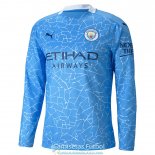 Camiseta Manga Larga Manchester City Primera Equipacion 2020-2021