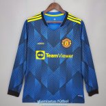 Camiseta Manga Larga Manchester United Segunda Equipacion 2021/2022