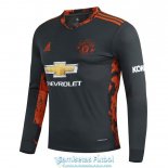 Camiseta Manga Larga Manchester United Segunda Equipacion Portero 2020-2021 Camiseta Manga Larga Manchester United Segunda Equipacion Portero 2020-2021