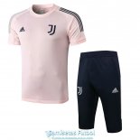 Juventus Sudadera De Entrenamiento Pink + Navy Pantalon 2020-2021