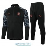 Manchester City Chaqueta Black + Pantalon 2020-2021