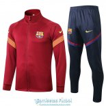 Barcelona Chaqueta Red + Pantalon 2020-2021