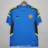 Camiseta Manchester United Training Blue IV 2021/2022