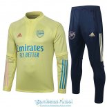 Arsenal Sudadera De Entrenamiento Yellow + Pantalon 2020-2021