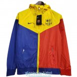 Barcelona Chaqueta Rompevientos Blue Red Yellow 2020-2021