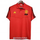 Camiseta Manchester United Polo Black Red 2020-2021 Camiseta Manchester United Polo Black Red 2020-2021