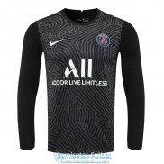 Camiseta Manga Larga PSG Portero Black 2020/2021