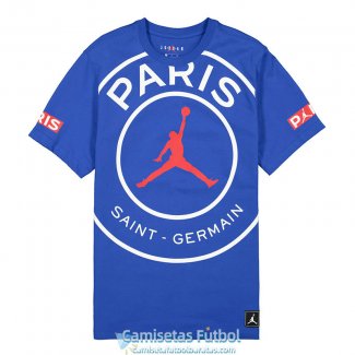 Camiseta PSG x Jordan Training Blue Big Logo 2020-2021