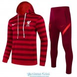 Liverpool Sudadera Capucha Red II + Pantalon Red 2021/2022