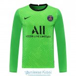 Camiseta Manga Larga PSG Portero Green 2020/2021