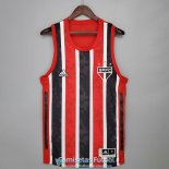 Camiseta Sao Paulo FC Vest Red Black 2021/2022