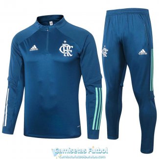 Flamengo Sudadera De Entrenamiento Blue + Pantalon 2020-2021