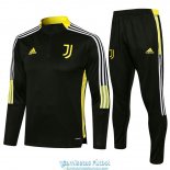 Juventus Sudadera De Entrenamiento Black II + Pantalon Black II 2021/2022