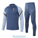 Tottenham Hotspur Sudadera De Entrenamiento Blue + Pantalon 2020/2021