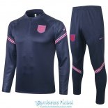 Inglaterra Sudadera De Entrenamiento Navy + Pantalon 2020-2021