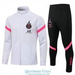 PSG x Jordan Chaqueta White II+ Pantalon Black 2021/2022