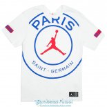 Camiseta PSG x Jordan Training White Big Logo 2020-2021