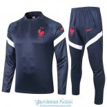 Francia Sudadera De Entrenamiento Navy + Pantalon 2020-2021