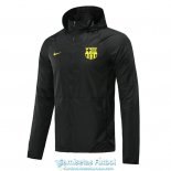 Barcelona Chaqueta Rompevientos Black Yellow 2020/2021