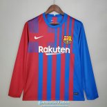 Camiseta Manga Larga Barcelona Primera Equipacion 2021/2022