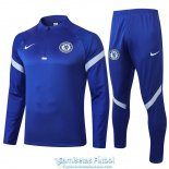 Chelsea Sudadera De Entrenamiento Blue + Pantalon 2020-2021