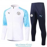 Manchester City Chaqueta White + Pantalon 2020-2021