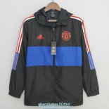 Manchester United Chaqueta Rompevientos Black Blue II 2022/2023